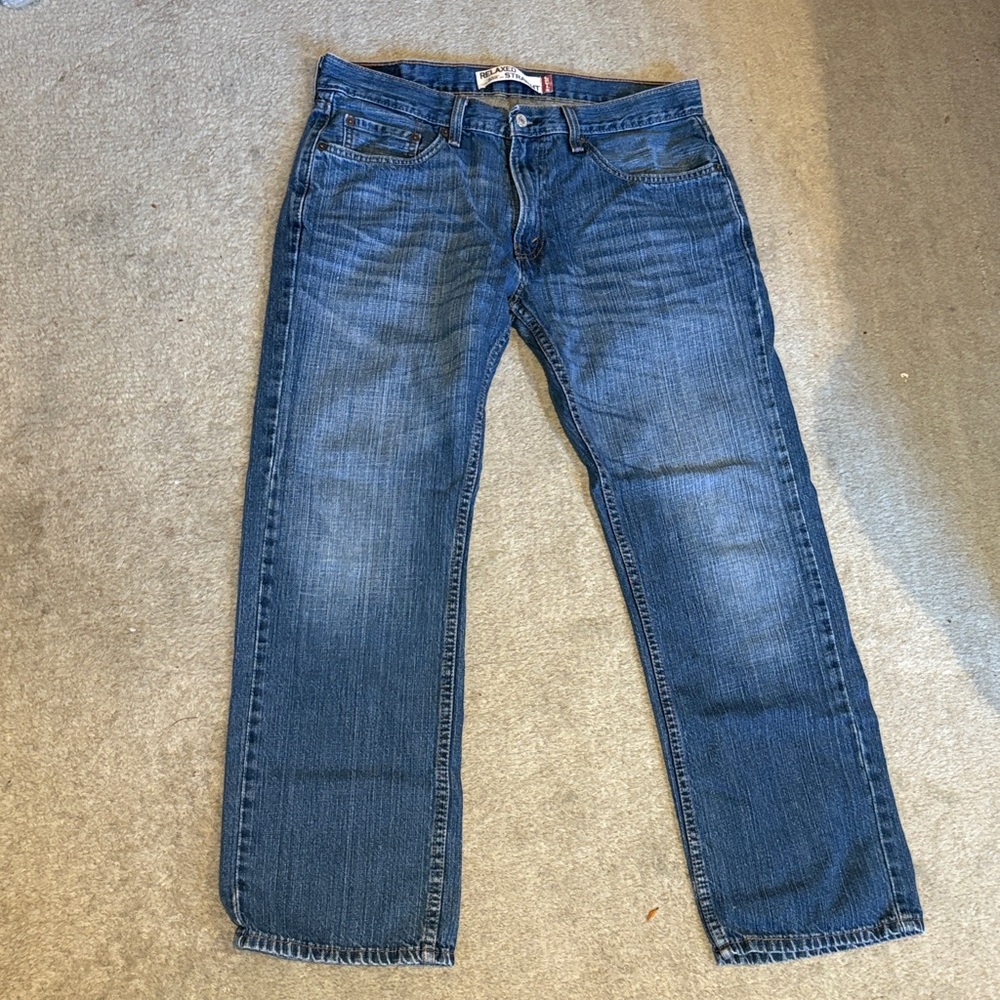 Levi's Classic Relaxed Straight Blue Jeans 33 x 30
